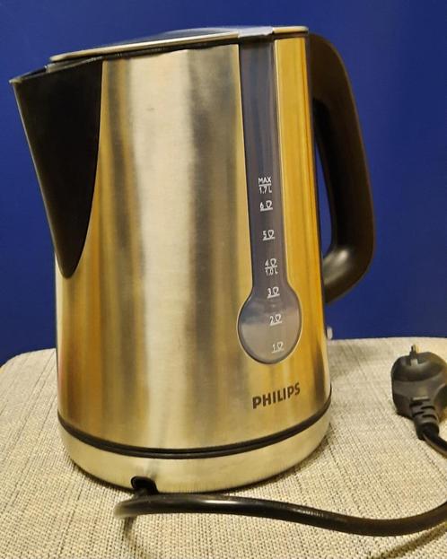 Philips Waterkoker HD 4670, Witgoed en Apparatuur, Waterkokers, Gebruikt, 1 tot 2 liter, Draadloos, Rvs, Ophalen