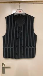 Mooi giletje zwart blauw grijs gestreept, Ophalen, Zo goed als nieuw, Maat 48/50 (M), Blauw