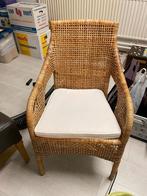 rieten stoeltje, Ophalen, Gebruikt, Bruin, Riet of Rotan
