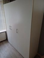 Witte kledingkast, Huis en Inrichting, Kasten | Kledingkasten, Gebruikt, 100 tot 150 cm, Ophalen of Verzenden, 150 tot 200 cm