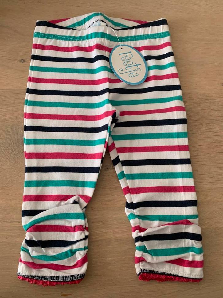 Vrolijk gestreept broekje van Feetje maat 74, Kinderen en Baby's, Babykleding | Maat 74, Nieuw, Meisje, Broekje, Ophalen of Verzenden