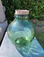Groene fles/ vaas/ wijnfles/ gistfles, Tuin en Terras, Ophalen, Gebruikt