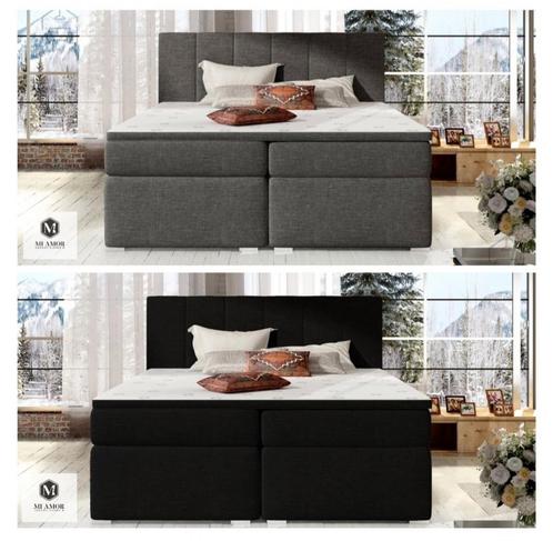Nieuw Geleverd! Boxsprings 160/180 incl Geveerde Onderboxen!, Huis en Inrichting, Slaapkamer | Bedden, Nieuw, Tweepersoons, 160 cm