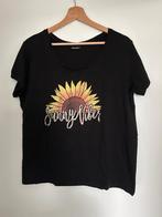 Shirtje Zonnebloem maat 44., Kleding | Dames, T-shirts, Zwart, Maat 42/44 (L), Ophalen of Verzenden, Zo goed als nieuw