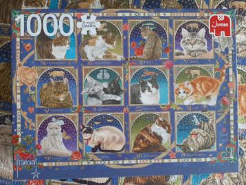 Francien's katten horoscoop, Jumbo, 1000 stukjes  compleet e