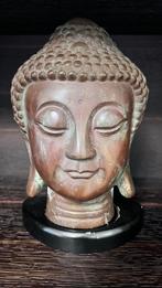 Bronzen Boeddha hoofd ( H27 cm x B 17 cm), Ophalen of Verzenden, Zo goed als nieuw