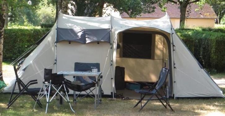 Familie 4 Persoons Basecamp MENDOZA IV Tunneltent voor, Caravans en Kamperen, Tenten, Zo goed als nieuw, Ophalen