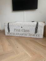 Witte Riviera Maison mand - 120x60x40 cm, Huis en Inrichting, Woonaccessoires | Krantenbakken en Lectuurbakken, Ophalen, Zo goed als nieuw