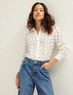 blouse Cotton club met 3d bloemen, Maat 38/40 (M), Wit, Ophalen of Verzenden, Zo goed als nieuw