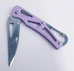 M06 , Lila sleutelhanger zakmes., Verzenden, Nieuw, Overige typen