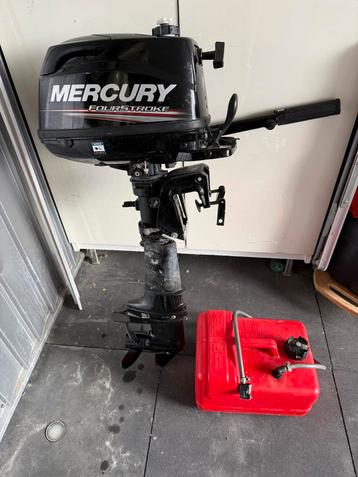 6,0 Pk Mercury 4-takt buitenboordmotor & externe tank beschikbaar voor biedingen
