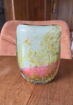 Glas geblazen vaasje vaas van zware kwaliteit, Oranje, Ophalen of Verzenden, Minder dan 50 cm, Glas