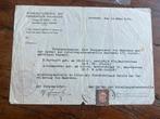 WO2 Bezetting Nederland Verklaring Distributie Maarssen 1945, Verzamelen, Ophalen of Verzenden, Nederland, Boek of Tijdschrift