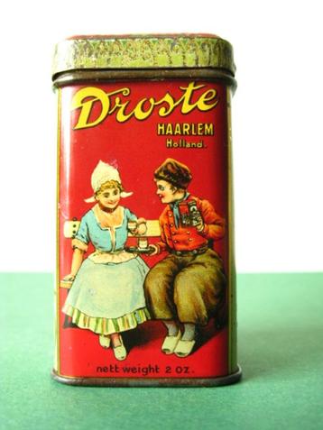 Droste 2oz cacao monster blik Holland 1920 beschikbaar voor biedingen