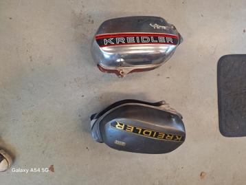 Kreidler cilinders 70 cc, tanken, zadel, wielen, vork beschikbaar voor biedingen