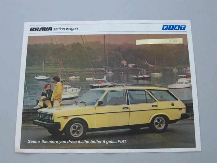FT 682 FIAT BRAVA (131) station wagon. 1978. folder, Boeken, Auto's | Folders en Tijdschriften, Zo goed als nieuw, Overige merken