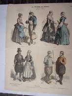 Centsprent Klederdracht Scheveningen Marken Friesland Münch, Antiek en Kunst, Ophalen of Verzenden