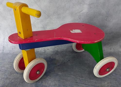 Retro houten loopfietsje [5948]  [KiBuVo], Kinderen en Baby's, Speelgoed | Buiten | Voertuigen en Loopfietsen, Gebruikt, Loopfiets