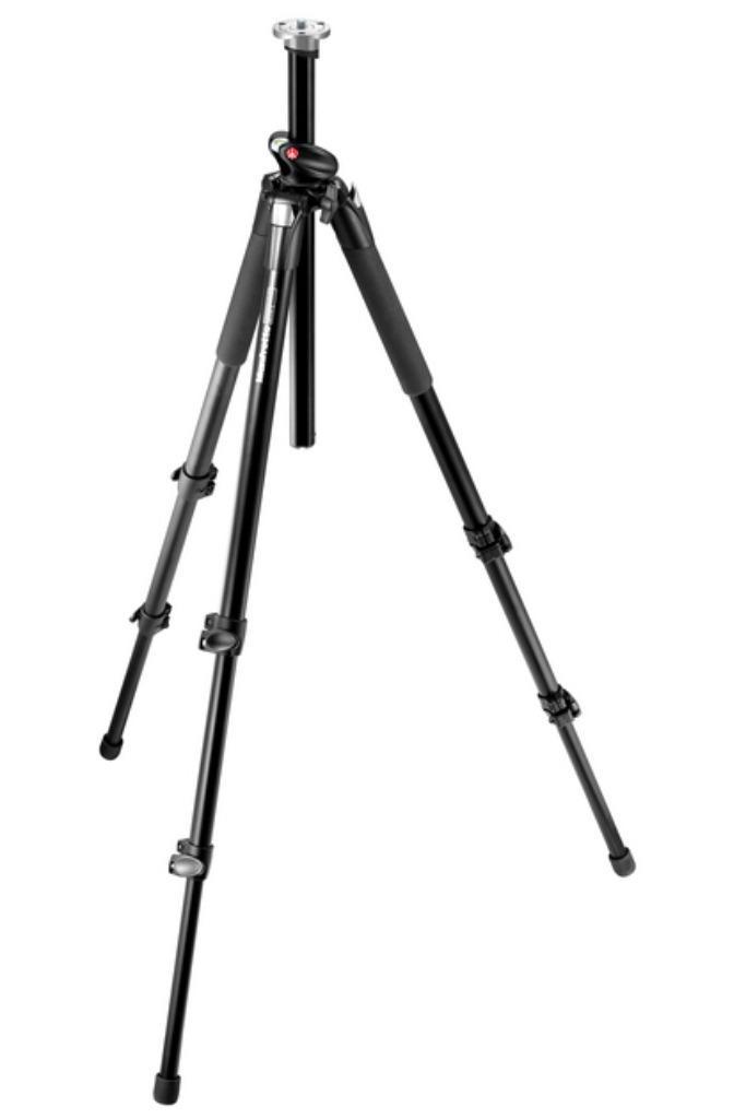 Manfrotto statief, statiefkop en tas, Audio, Tv en Foto, Fotografie | Statieven en Balhoofden, Zo goed als nieuw, Driepoot, 175 cm of meer