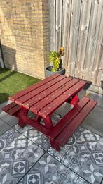 Picknick tafel kind, Tuin en Terras, Ophalen, Gebruikt, Rechthoekig, Hout