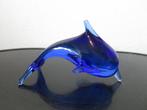 mooi dolfijn beeldje uit dik kristal glas 14/8 cm, Antiek en Kunst, Antiek | Glas en Kristal, Ophalen of Verzenden