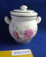 POTJE MET CHRYSANT DECOR * Keramiek *, Verzenden