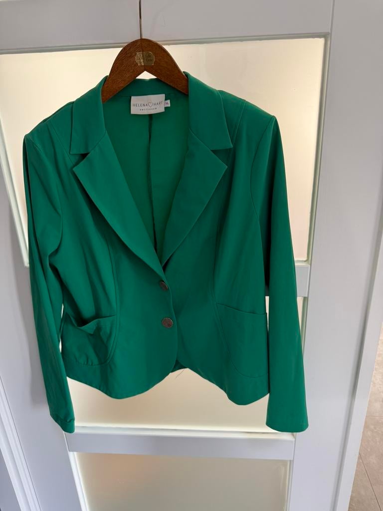 Mooi gel groen jasje van Helena Hart maat XL, Kleding | Dames, Maat 46/48 (XL) of groter, Ophalen of Verzenden, Zo goed als nieuw