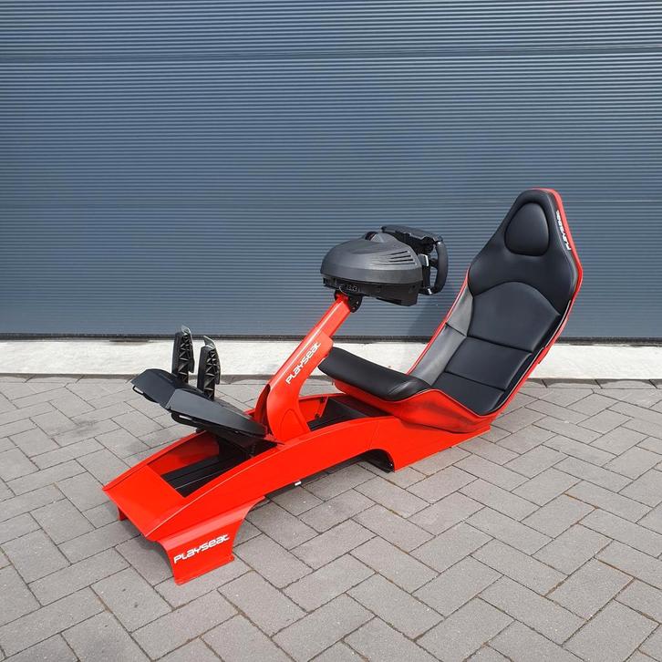 Playseat F1 Rood + Thrustmaster TX + F1 Ferrari - XBOX / PC, Spelcomputers en Games, Games | Sony PlayStation 5, Refurbished, Ophalen