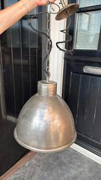 Hanglamp geborsteld staal landelijke stijl, Gebruikt, Ophalen of Verzenden, Landelijk, Metaal