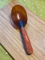 Bloedkoraal lepen met ( buffel hoorn ), Ophalen, Zo goed als nieuw, Rvs of Chroom