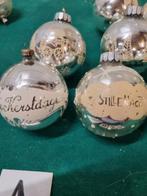 kerstballen stille nacht en trein vintage [a832], Diversen, Kerst, Ophalen of Verzenden