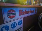 Heineken Reclamebord - 142x29 cm, Verzamelen, Biermerken, Ophalen, Gebruikt