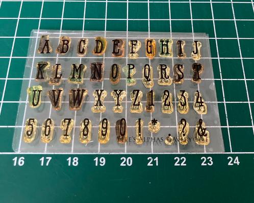 Clearstamp Alfabet Cijfers Avery Elle, Hobby en Vrije tijd, Stempelen, Zo goed als nieuw, Clearstamp, Ophalen of Verzenden