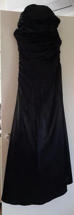 Prachtige zwarte strapless galajurk maat 38., Maat 38/40 (M), Galajurk, Zwart, Ophalen of Verzenden