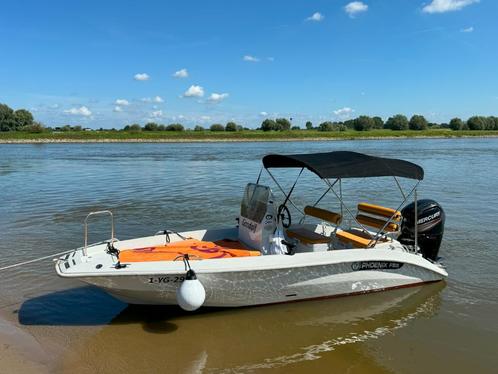 Console boot Phoenix F55 - 80PK Mercury, Watersport en Boten, Vis- en Consoleboten, Gebruikt, 70 pk of meer, 3 tot 6 meter, Benzine