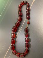 Rode kralen ketting, Sieraden, Tassen en Uiterlijk, Kettingen, Ophalen of Verzenden, Zo goed als nieuw, Rood, Overige materialen