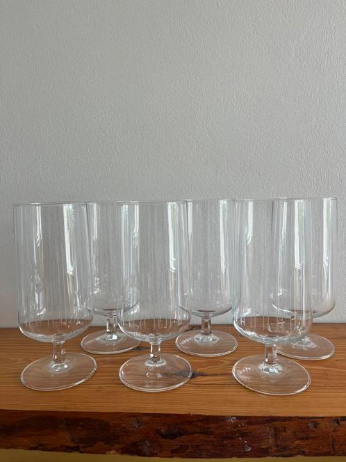 Copier Leerdam Atlanta - Bierglazen set 6, Huis en Inrichting, Keuken | Servies, Zo goed als nieuw, Glas of Glazen, Overige stijlen