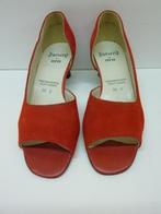 Rode suede vintage open pumps 37.5 Jenny by Ara ca 1990, Nieuw, Ophalen of Verzenden, Rood, Pumps
