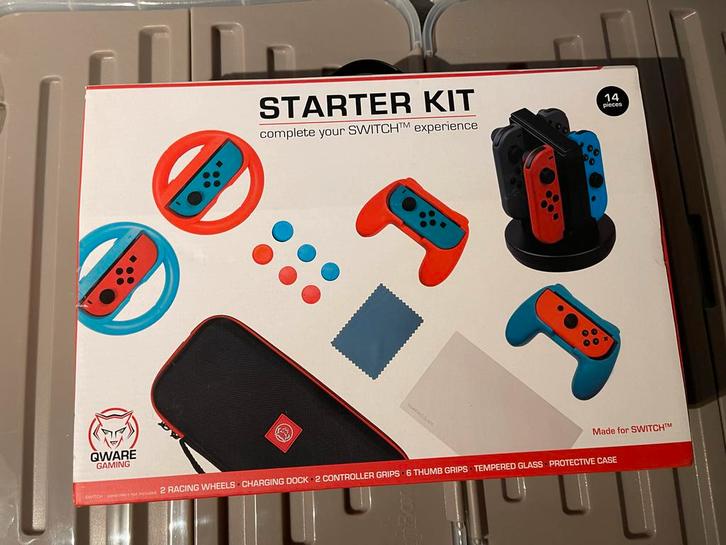 Nieuwe Qware Gaming Starter Kit voor Nintendo Switch, Spelcomputers en Games, Spelcomputers | Nintendo Consoles | Accessoires