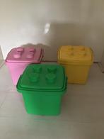 Vintage lego opbergboxen, geel lila en groen, Kinderen en Baby's, Speelgoed | Duplo en Lego, Ophalen of Verzenden, Zo goed als nieuw
