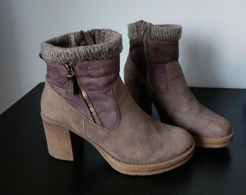 SPROX stoere enkellaarsjes mt 41, Kleding | Dames, Schoenen, Zo goed als nieuw, Lage of Enkellaarzen, Bruin, Ophalen of Verzenden