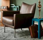 Zgan DESIGNonSTOCK TOMA fauteuil Autumn brown, charcoal poot, 75 tot 100 cm, Ophalen of Verzenden, Zo goed als nieuw, Leer