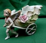 Porseleinen bloemenkar kerst, Ophalen of Verzenden, Gebruikt