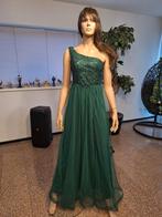 Elegante groene avondjurk - Maat 36, Kleding | Dames, Jurken, Ophalen of Verzenden, Maat 36 (S), Onbekend, Zo goed als nieuw