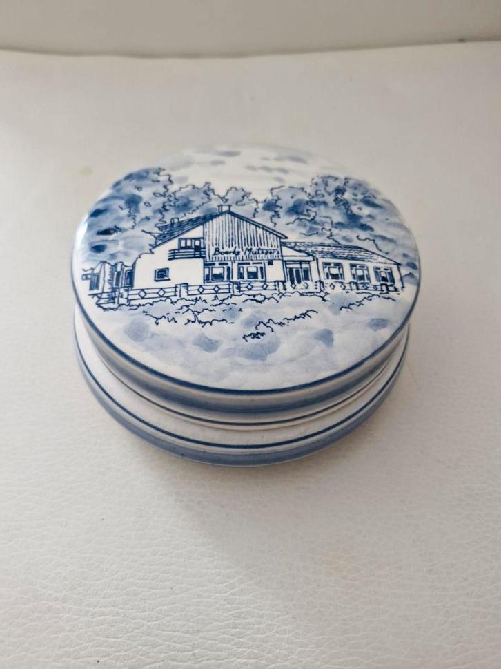 Delfts Blauw Doosje - Boerke Mutsaers, Antiek en Kunst, Antiek | Keramiek en Aardewerk, Ophalen of Verzenden