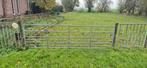Hekwerk, poort, weidehek 400x110cm - incl. Scharnieren, Tuin en Terras, Ophalen, Gebruikt, IJzer, Met poort