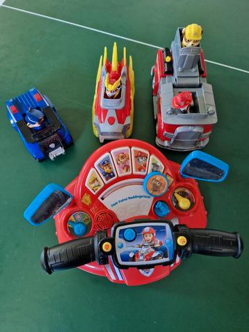 Paw Patrol reddingsracer plus speelgoedauto's  beschikbaar voor biedingen