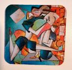 Onderzetters voor glazen met artworks van David Schluss, Ophalen, Zo goed als nieuw, Glas of Kopje