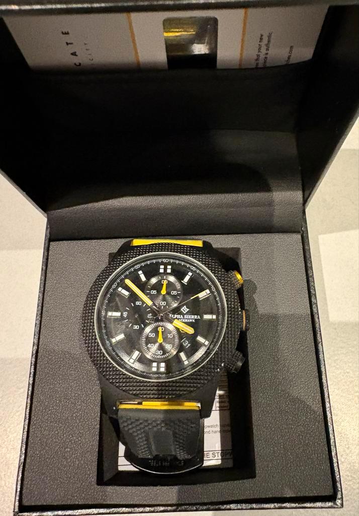 Alpha Sierra Black Hawk Horloge - Nieuwstaat!, Sieraden, Tassen en Uiterlijk, Horloges | Heren, Zo goed als nieuw, Polshorloge