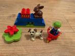 Lego duplo kind met fiets en hond en konijn speelset!, Kinderen en Baby's, Speelgoed | Duplo en Lego, Ophalen of Verzenden, Zo goed als nieuw